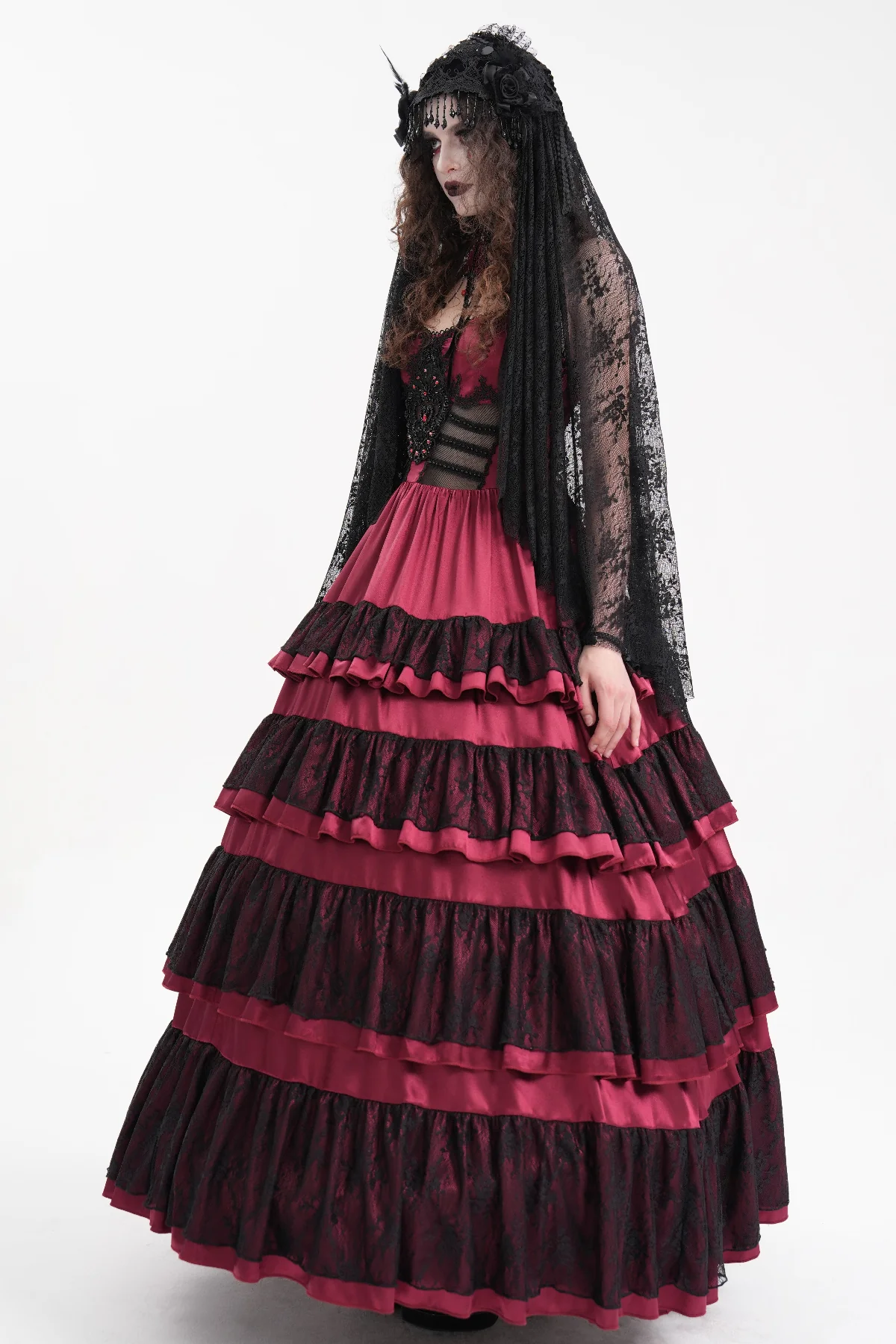 Velvet Cross Bridal Veil - Image 5