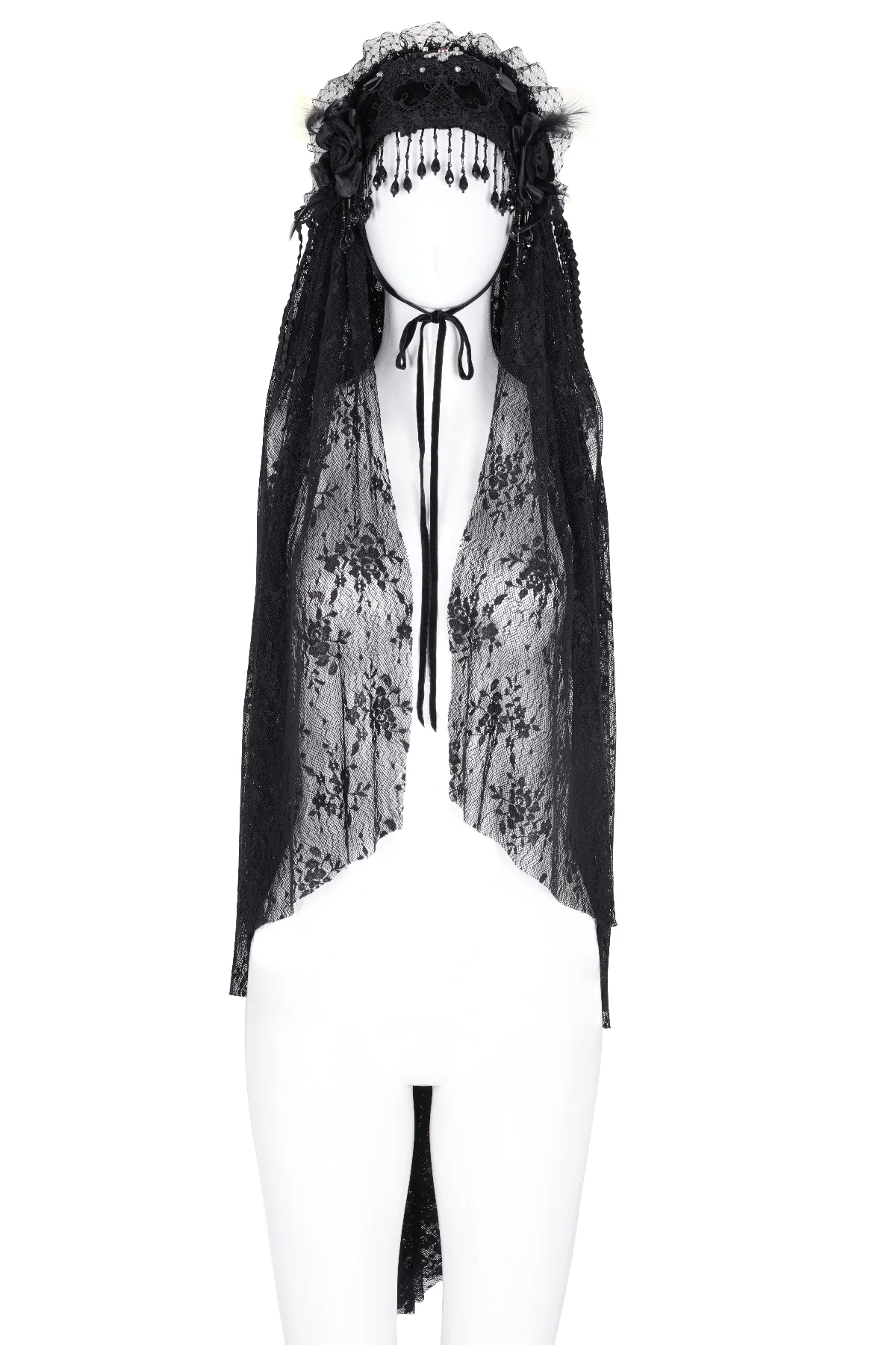 Velvet Cross Bridal Veil - Image 7