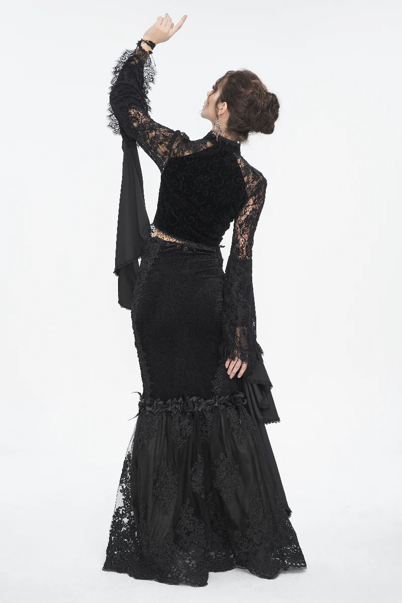 Victorian Fishtail Maxi Skirt - Image 10