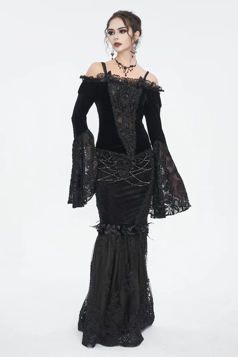 Victorian Fishtail Maxi Skirt - Image 4