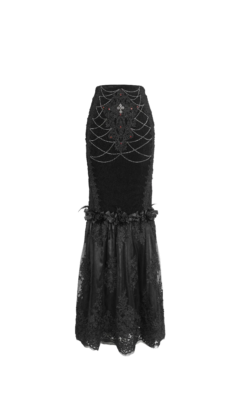 Victorian Fishtail Maxi Skirt - Image 6