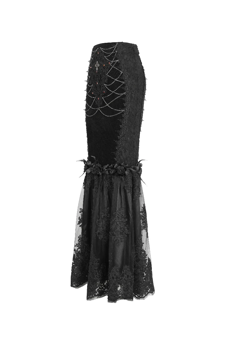 Victorian Fishtail Maxi Skirt - Image 7