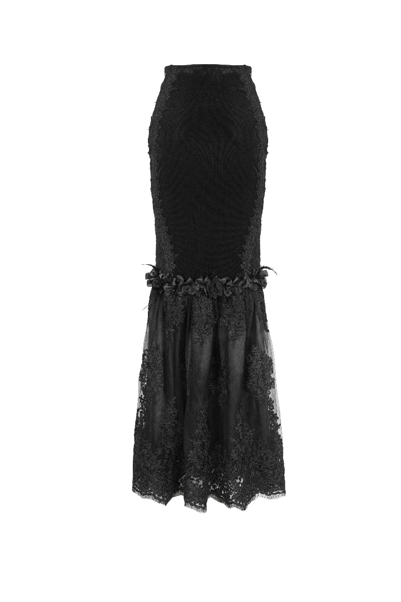 Victorian Fishtail Maxi Skirt - Image 8