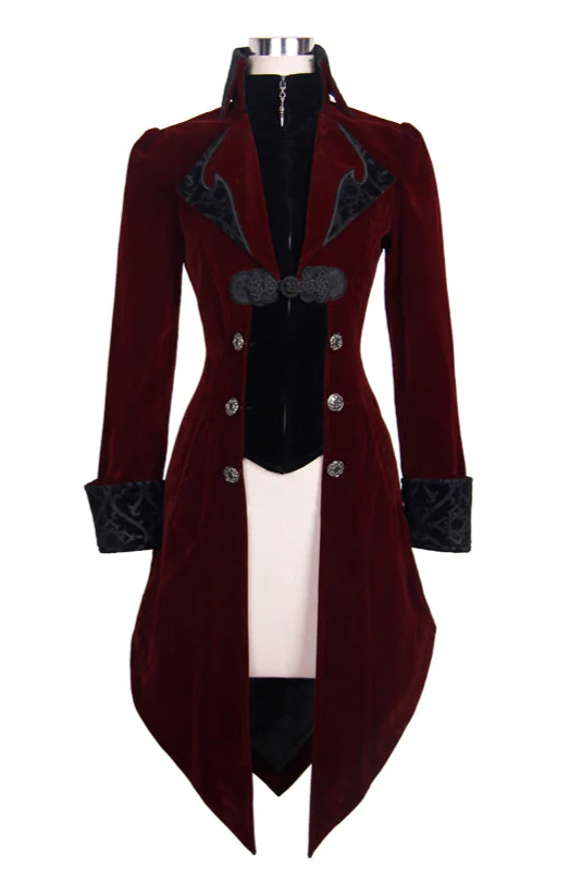 Victorian Lady Tailed Jacket in Red - Image 6