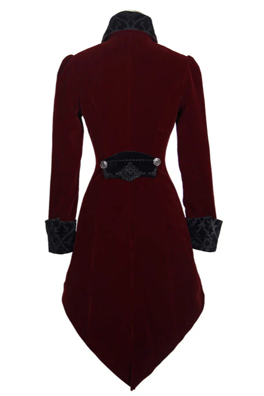 Victorian Lady Tailed Jacket in Red - Image 7
