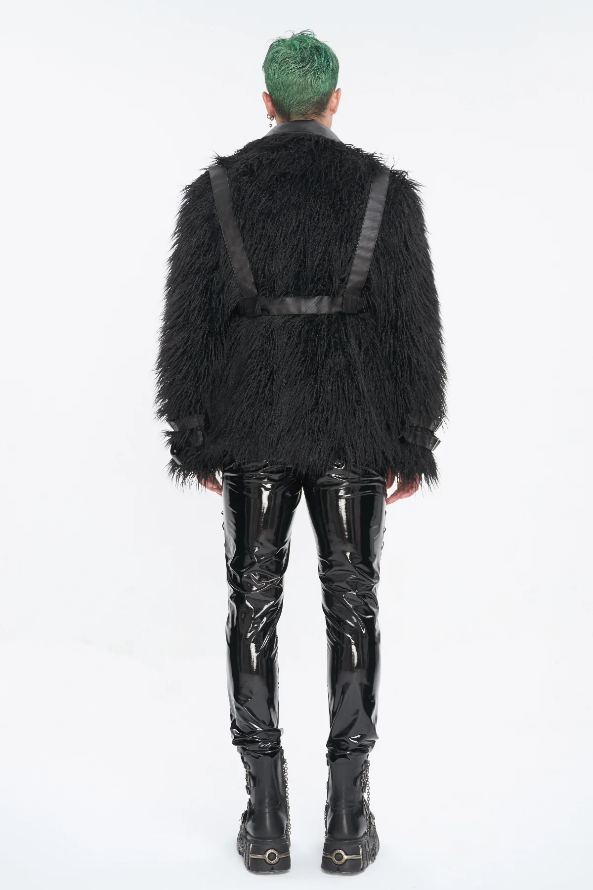 Voidwalker – Men’s Dark Rave Fur Jacket - Image 5