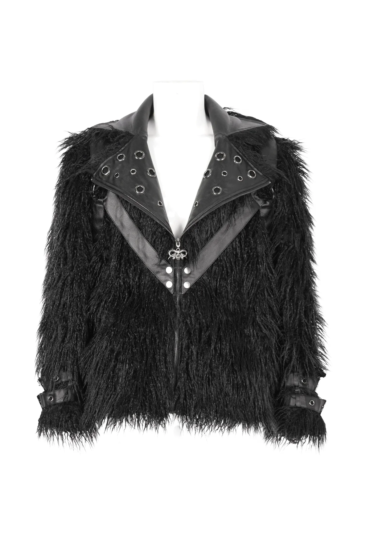 Voidwalker – Men’s Dark Rave Fur Jacket - Image 6