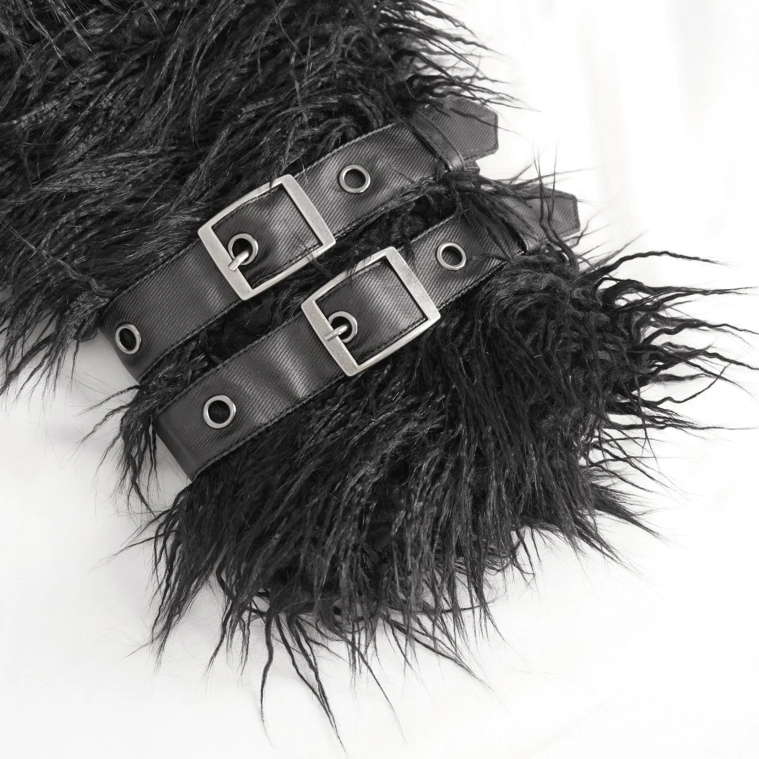 Voidwalker – Men’s Dark Rave Fur Jacket - Image 9