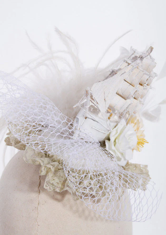 White Pearl Head Piece - Image 2
