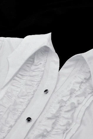Lady Anabel White Ruffled Blouse - Image 6