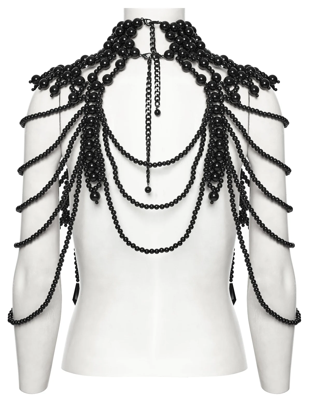 Lilith’s Chains – Black Beaded Gothic Harness - Image 6