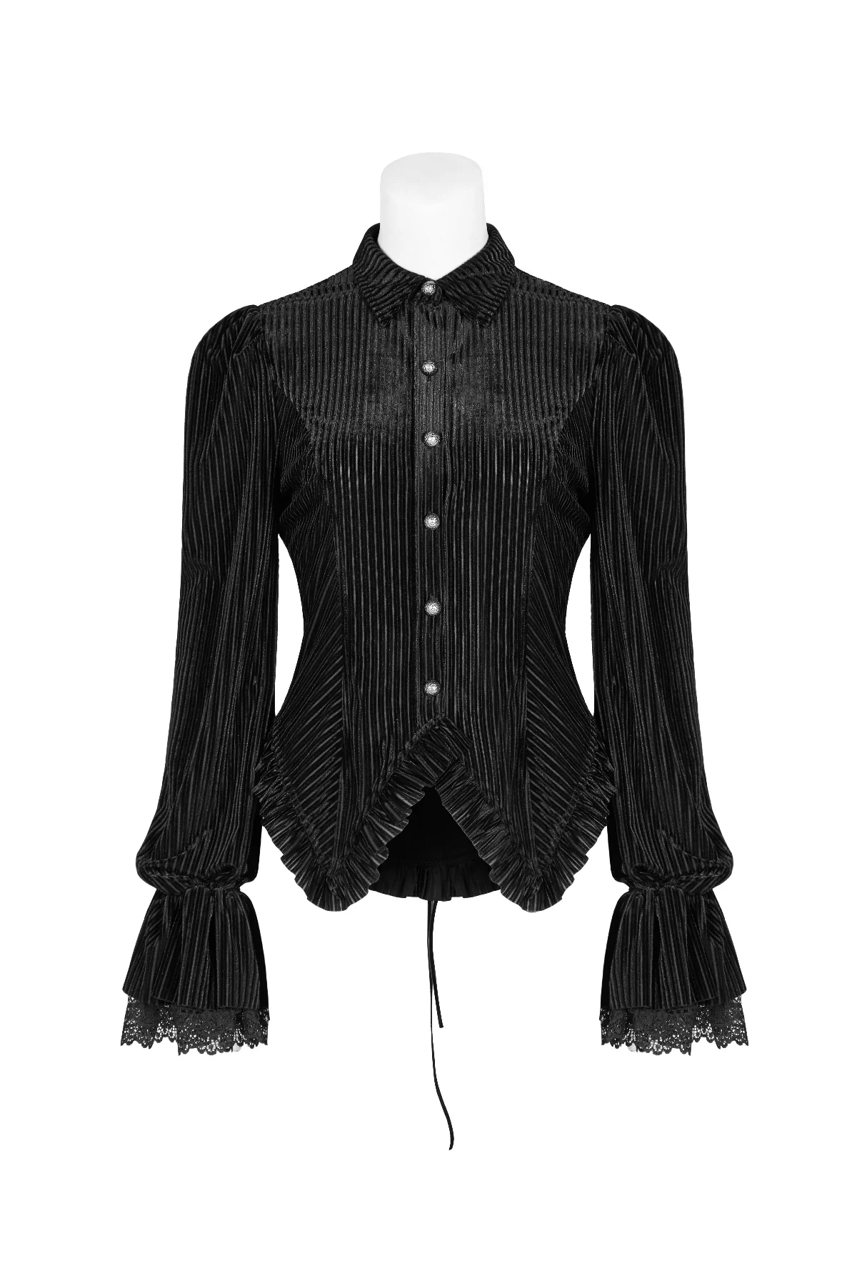 Baroness Valvelace Black Stripe Blouse - Image 4