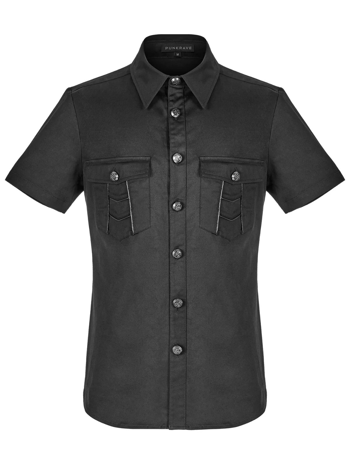Classic Gothic Black Shirt - Image 2