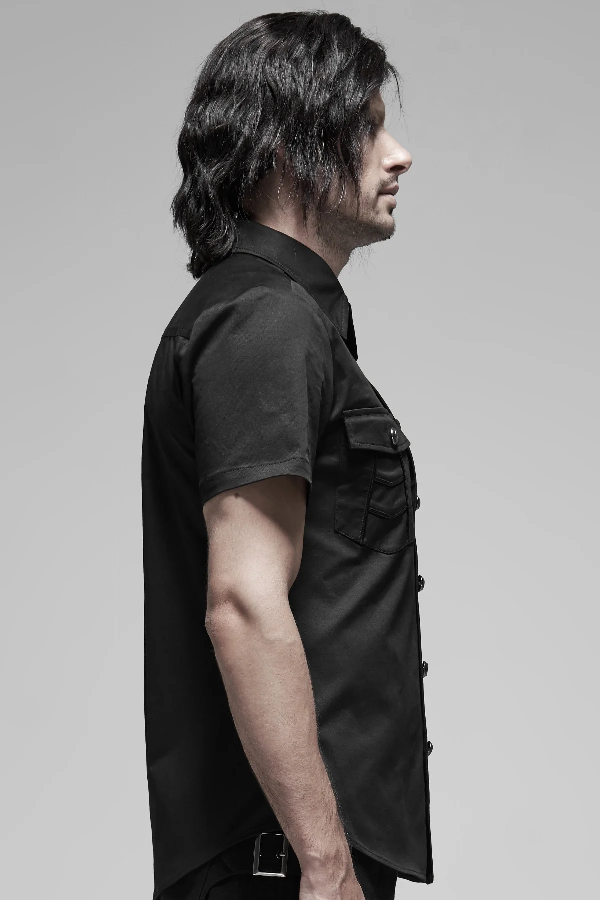 Classic Gothic Black Shirt - Image 4