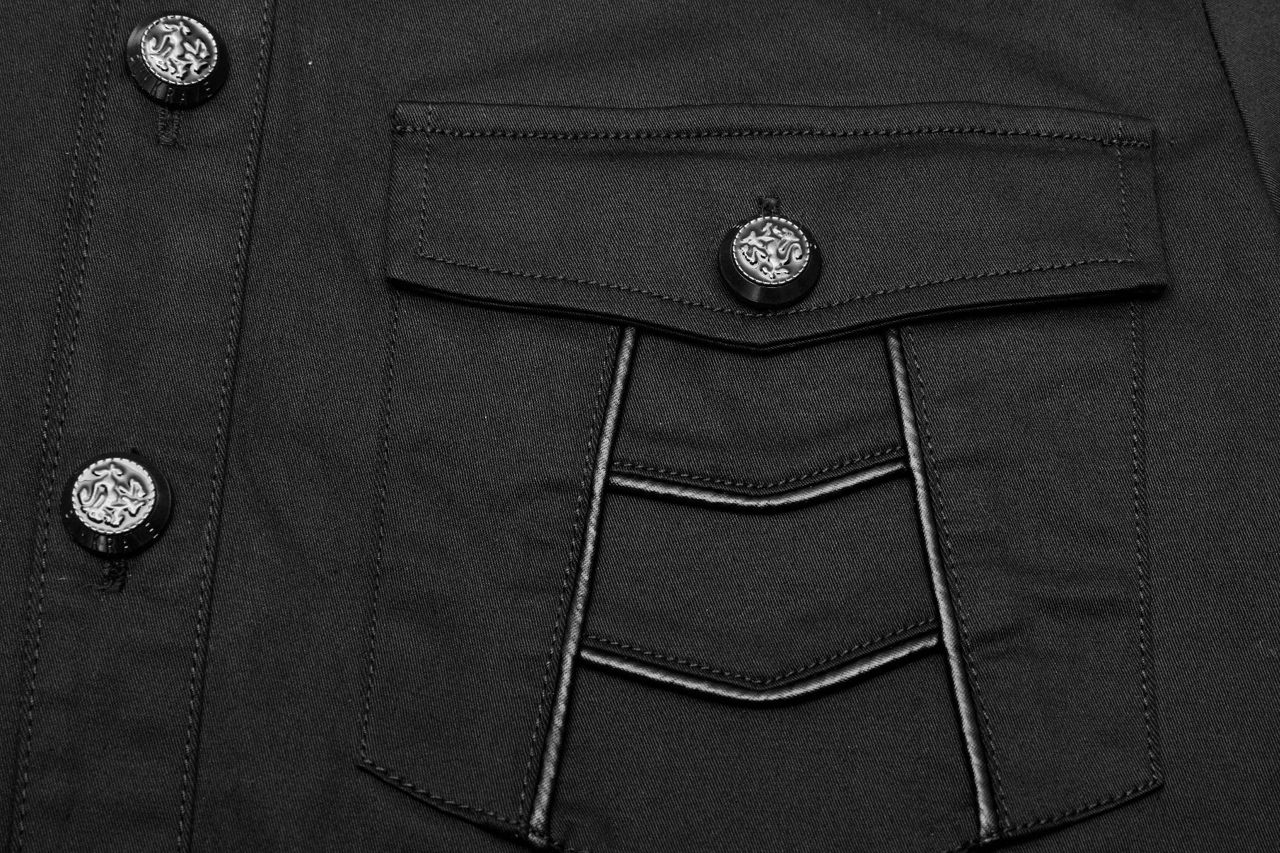 Classic Gothic Black Shirt - Image 7