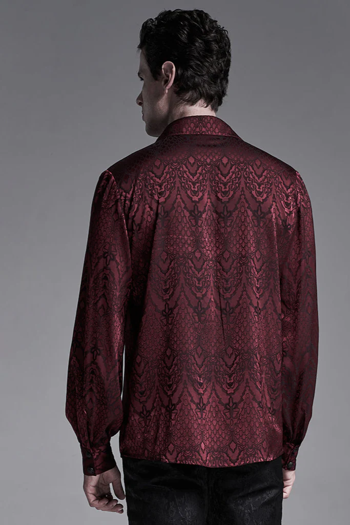 Red Jacquard Shirt - Image 4