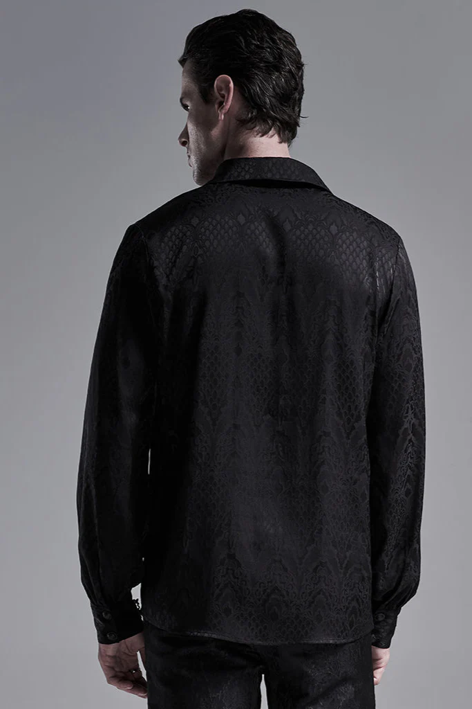 Black Jacquard Shirt - Image 5