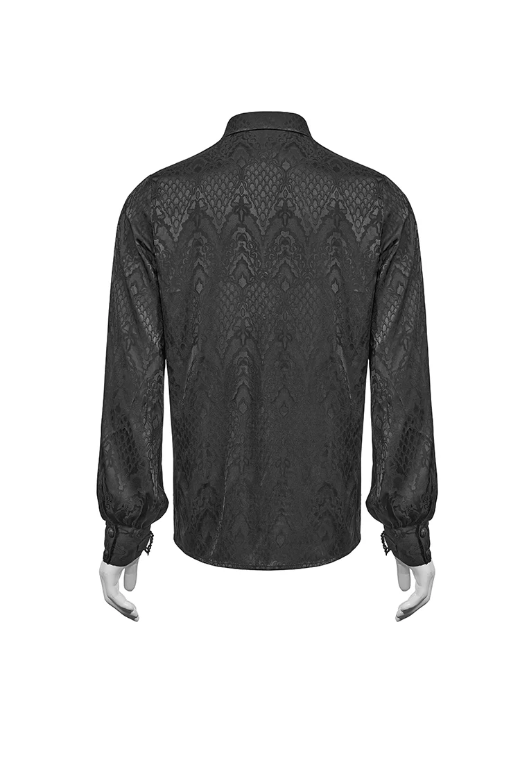 Black Jacquard Shirt - Image 6