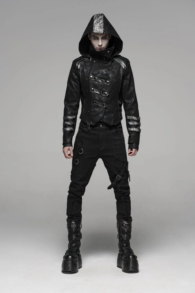 Brother of Shadows – Assassin’s High Collar Coat - Image 2