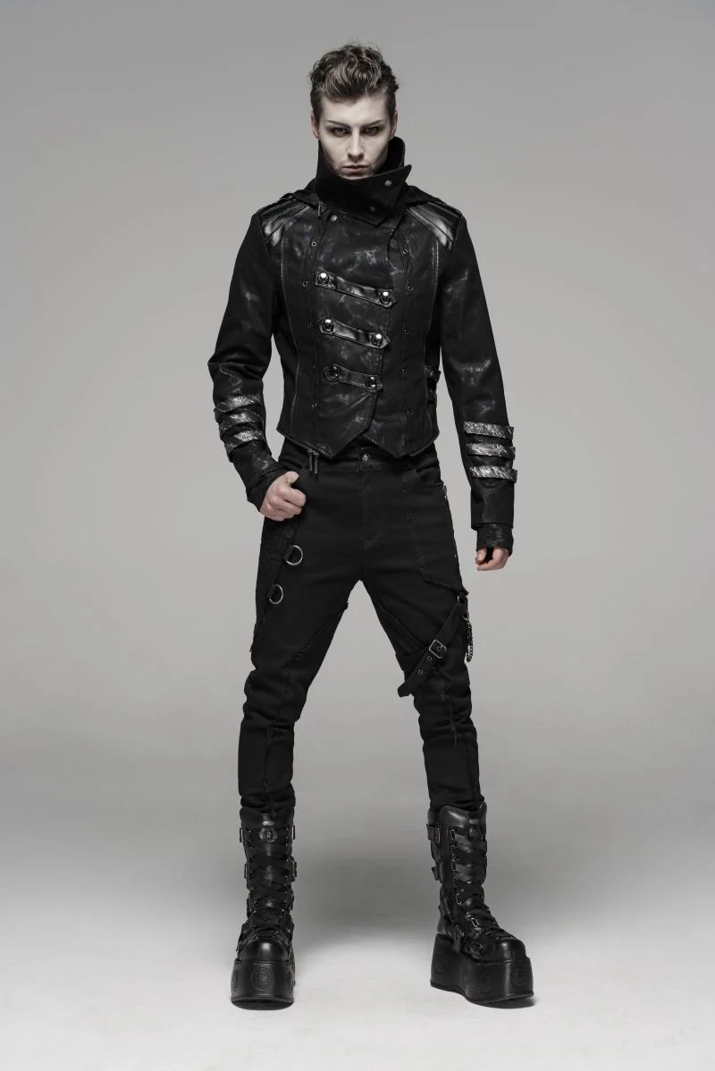 Brother of Shadows – Assassin’s High Collar Coat - Image 3