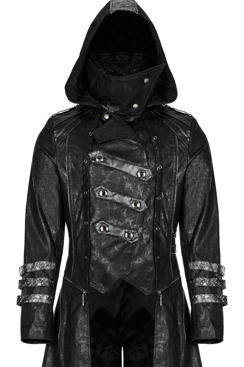 Brother of Shadows – Assassin’s High Collar Coat - Image 5