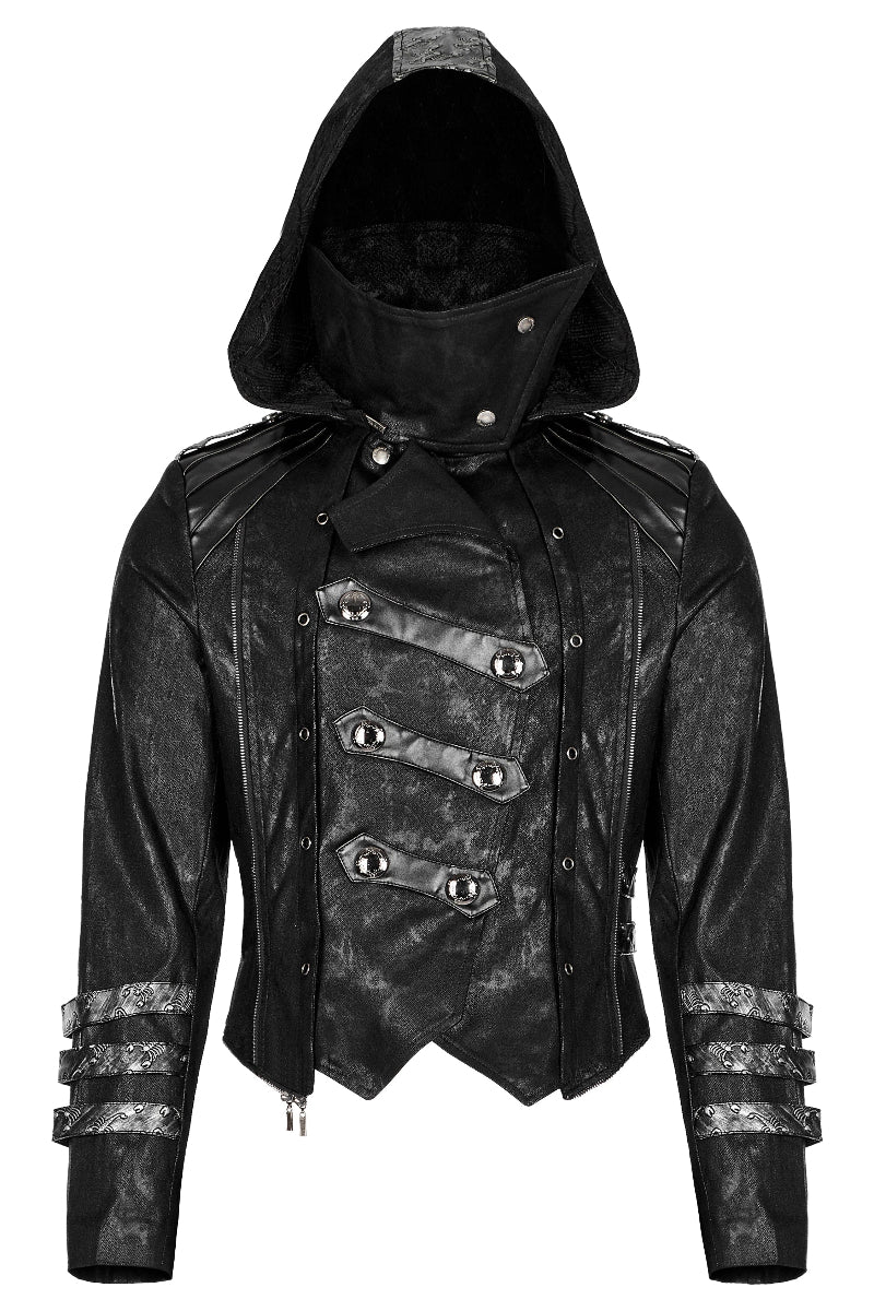 Brother of Shadows – Assassin’s High Collar Coat - Image 6